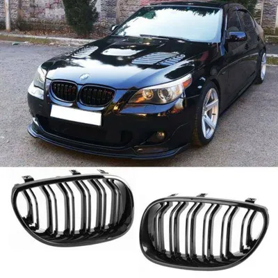 Grill ( nerki) bmw e60 e61 03-10 czarny połsyk
