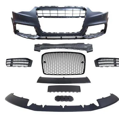 Zderzak przedni + Grill Czarny Audi A5 8T 13-16 RS5 Style