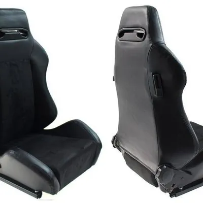 Fotel sportowy R-LOOK Skóra Black