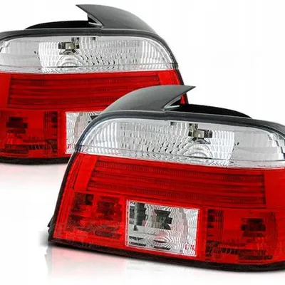 Lampy tylne nowe BMW E39 SEDAN 95-00 CLEAR RED WHITE