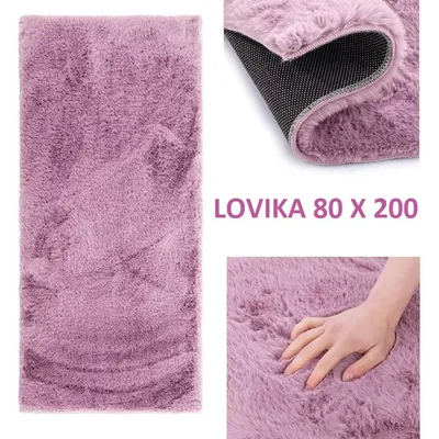 Dywan lovika 80 x 200 cm miękki gruby dywan do salonu sypialni
