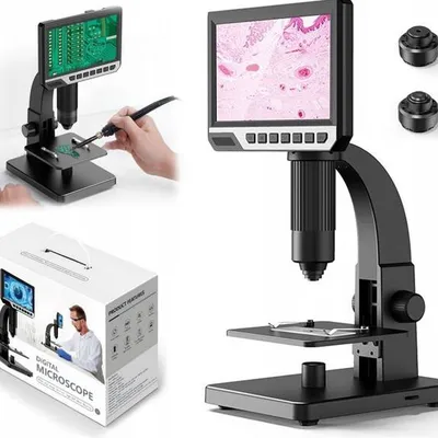 Mikroskop cyfrowy LCD 2000x + 10LED 1080P 12MPIX