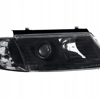 Lampy reflektory przednie Vw Passat B5 96-00 DEPO czarne soczewki