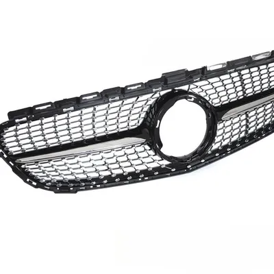 Grill Mercedes C-Klasa W205 / S205 / C205 / A205 2018–2023 Diamond Black Chrome