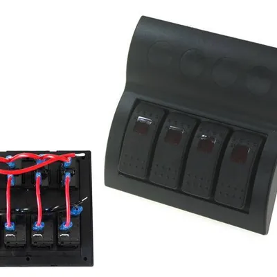 Przełączniki 12/24V IP68 ON-OFFx4, 4xB 2x5A 1x10A 1x15A