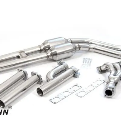 Kolektor sportowy Schmiedmann high flow M50/M52 z katalizatorami sportowymi