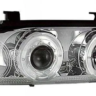 Reflektory przednie BMW E39 CHROM + RINGI