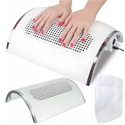 Mocny pochłaniacz pyłu 3 wiatraki + worki manicure