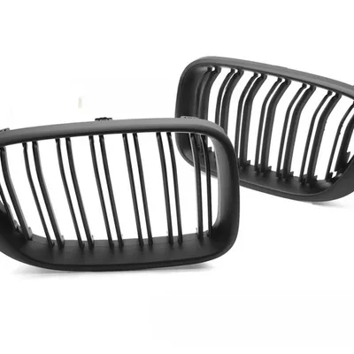 Grill Sport Matt Black Double Bar do BMW X3 F25 LCI 2014–2017 / X4 F26 2014–2018