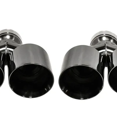 Końcówka Tłumika Typ:32 89mmx2 wejście 67mm Black Chrome Zestaw