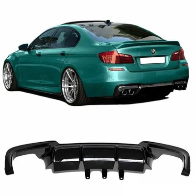 Dyfuzor bmw f10 f11 10- look m5 duet glossy black