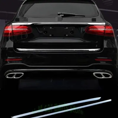 Listwy tylnej klapy Mercedes GLC X253 ze stali nierdzewnej