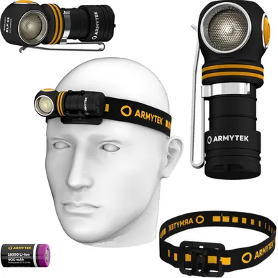 ARMYTEK Latarka Elf C1 USB-C Czołowa Czołówka Rowerowa Warm Ciepłe 930lm