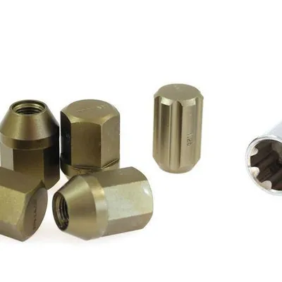 Nakrętki M12x1.5 Alu 34mm EPMAN Bronze Stożek Zabezpieczające