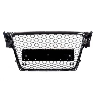 Grill audi a4 b8 8k 08-11 style rs gloss black pdc