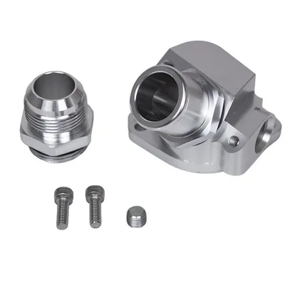 Obudowa termostatu z aluminium billet dla silników Honda serii B i D z wężem silikonowym 1.25" AN16