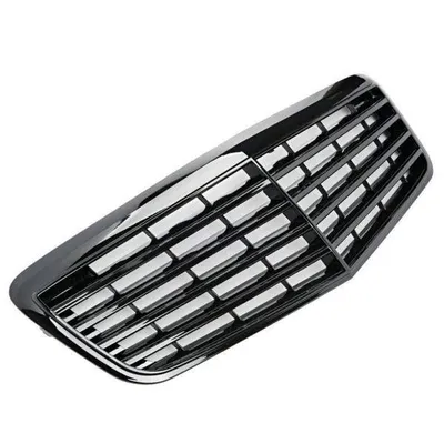 Grill mercedes w211 06-09 black glossy amg optik