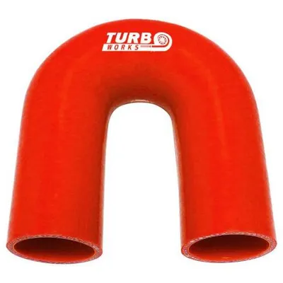 Kolanko 180st TurboWorks Red 63mm
