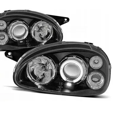 Reflektory lampy Opel Corsa B BLACK RINGI