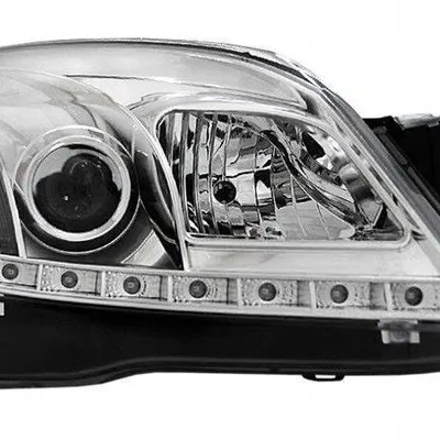 Reflektory przednie Opel Astra H CHROM DAYLIGHT