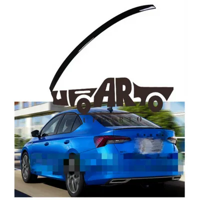 Lotka Lip Spoiler Gloss Black SKODA OCTAVIA IV 2021-obecnie