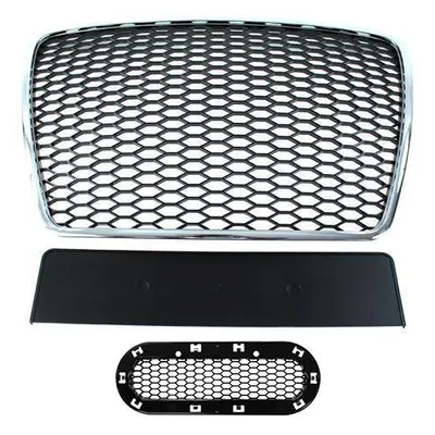 Grill audi a6 c6 rs-style chrome-black (09-11)