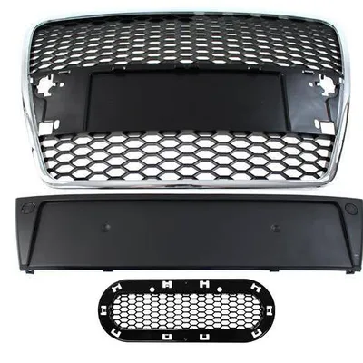 Grill audi a6 c6 rs-style chrome-black (04-09)