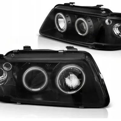 Lampy Soczewkowe Audi A3 8l 96-00 Ringi Ccfl Black