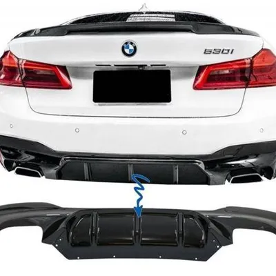 Dyfuzor tylny bmw g30 g31 17- m5 design black glos