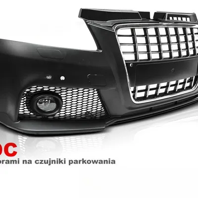 Zderzak przedni SPORT CHROME BLACK PDC Audi A3 2008–2012