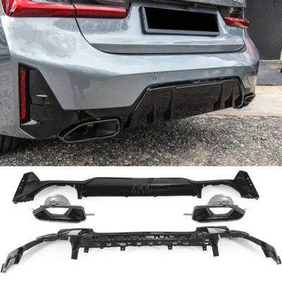 Dyfuzor bmw g20 g21 lci 7/22- m pakiet 340i black