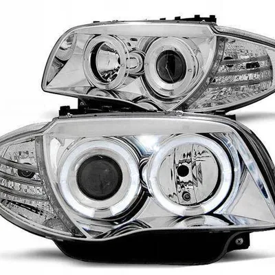 Lampy reflektory Bmw 1 E87 E81 04-11 ringi chrome