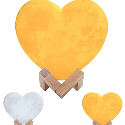 Lampka nocna serce lampa księżyc 3d 55 cm moon