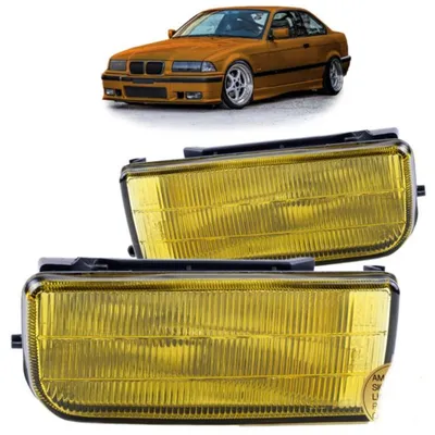 Halogeny do bmw e36 91-99 yellow