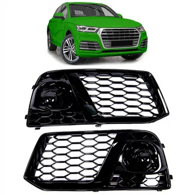 Ramki do halogenów Gloss Black AUDI Q5 przed liftem 2018-2021