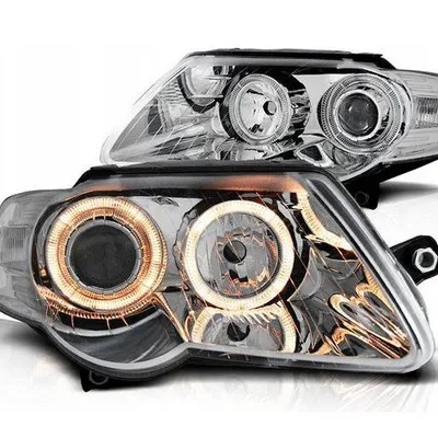Reflektory lampy przednie VW Passat B6 CHROM RINGI