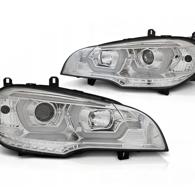 Lampy Reflektory Bmw X5 E70 07-13 Drl Chrome 3d