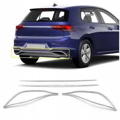 Ramki wydechów do VOLKSWAGEN GOLF CD VIII 2019- HATCHBACK