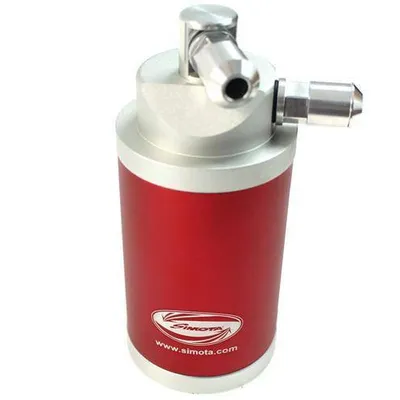 Oil catch tank 0.9L 18mm / 25mm Simota PRO Red