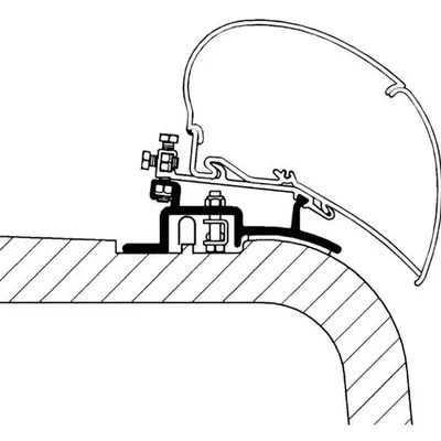 Adapter do markizy Seria 6 do samochodu Ducato/Jumper/Boxer 1994-2006 - Thule