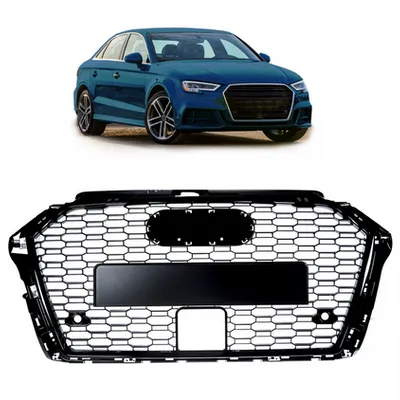 Grill sportowy Gloss Black AUDI A3 Facelift 2016-2020