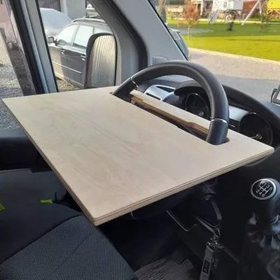 Stolik na kierownicę Scania Renault T Magnum Premium MAN Ford F-max drewniany.