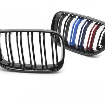 Grill BMW F22 / F23 2013–2021 Sport Glossy Black Tri-Colour Double Bar