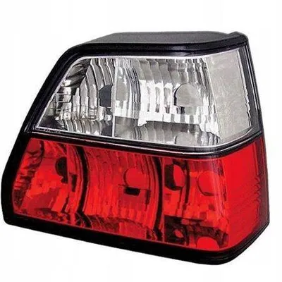 Lampy tylne VW Golf II CLEAR RED WHITE
