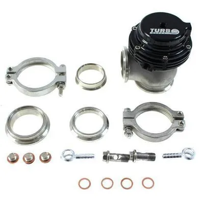 Wastegate zewnętrzny TurboWorks 38mm 1,0 Bar V-Band Black