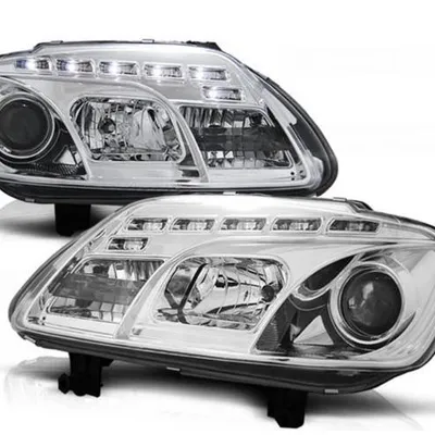 Lampy Vw Touran 03-06 caddy 04- daylight chrome