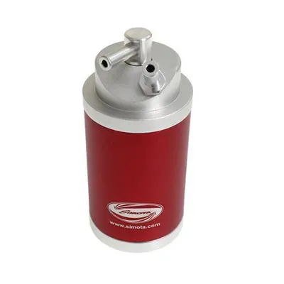 Oil catch tank 0.6L 10mm Simota Red