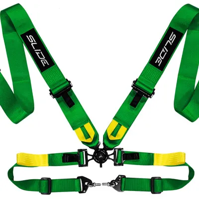 Pasy sportowe Slide V2 Quick Ciemno Zielone 4P 3"