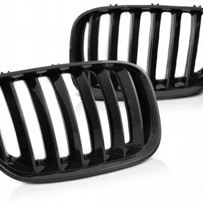 Grill nerki BMW X5 E53 LCI 04-06 BLACK POŁYSK