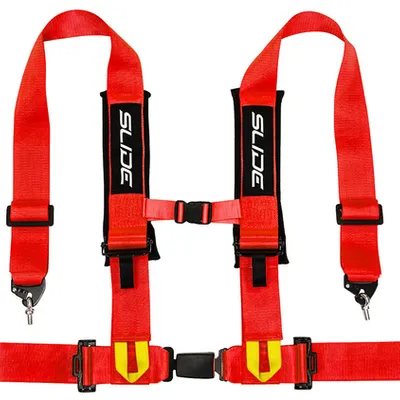 Pasy sportowe Slide V2 Czerwone 4P 3" E4